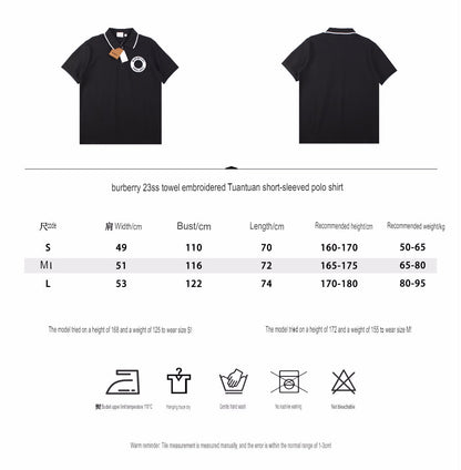 Burberry England Logo Polo Shirt - Black