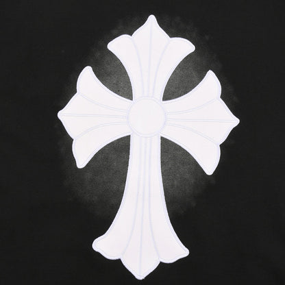CHROME HEARTS WHITE CROSS T-SHIRT BLACK - netstar®