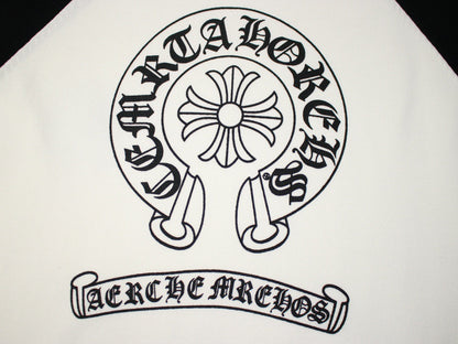 CHROME HEARTS HORSE SHOE LOGO LONGSLEEVE WHITE BLACK - netstar®