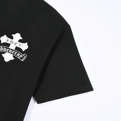 CHROME HEARTS WHITE DOUBLE CROSS T-SHIRT BLACK - netstar®