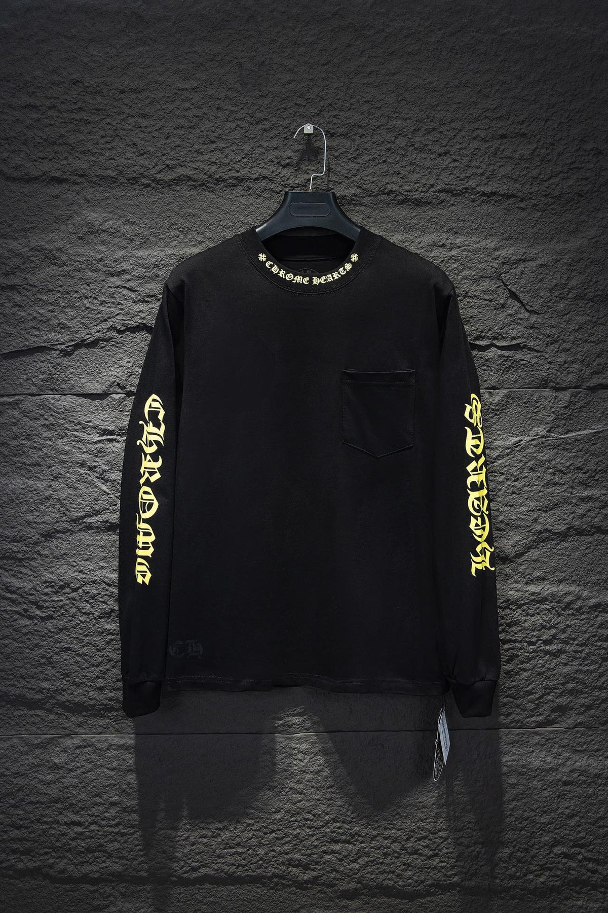 CHROME HEARTS YELLOW COLLAR LONGSLEEVE BLACK - netstar®