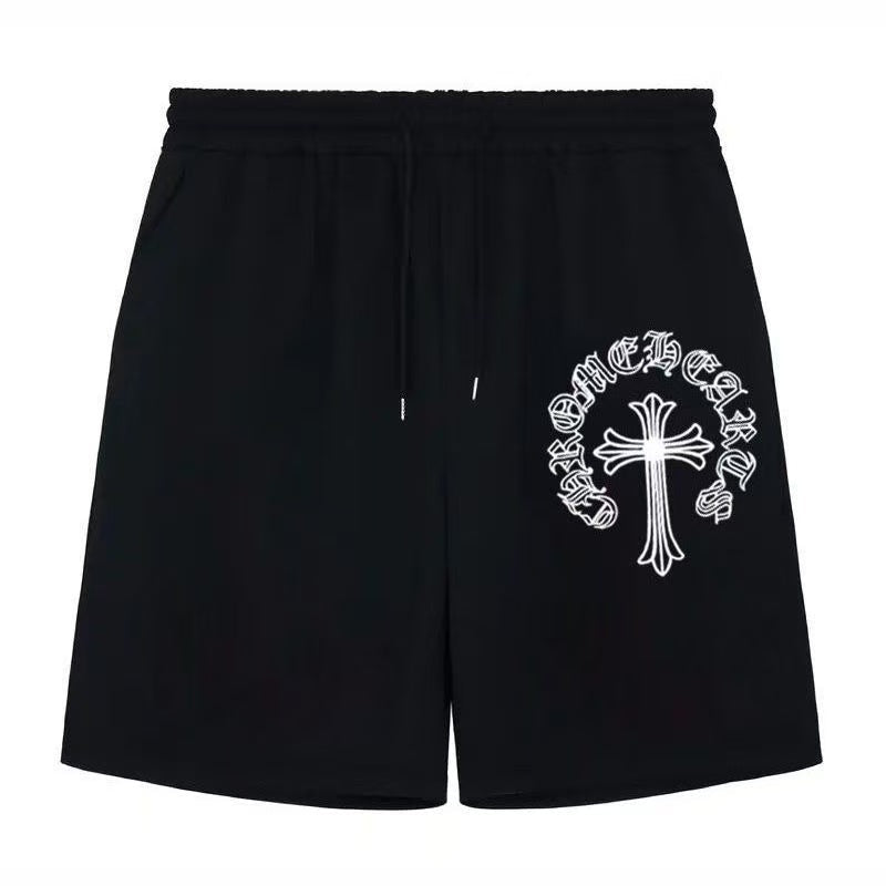 CHROME HEARTS PAINT DRIP SHORTS BLACK - netstar®