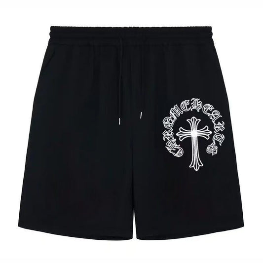 CHROME HEARTS PAINT DRIP SHORTS BLACK - netstar®