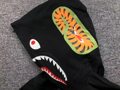 BAPE SHARK FULL ZIP HOODIE BLACK - netstar®