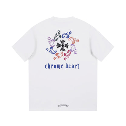 CHROME HEARTS LOGO COLLAR T-SHIRT WHITE - netstar®