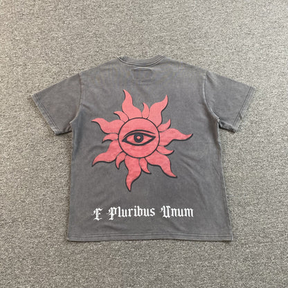 GODSPEED E PLURIBUS UNUM T-SHIRT WASHED GREY - netstar®