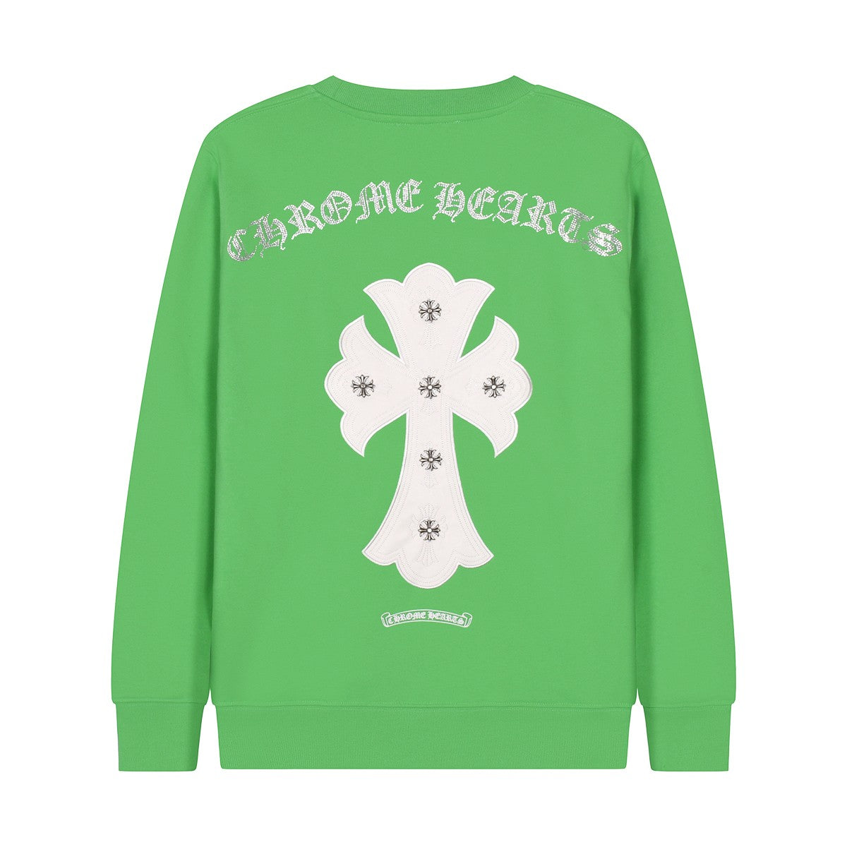 CHROME HEARTS WHITE CROSS PATCH SWEATSHIRT GREEN - netstar®