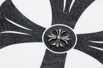 CHROME HEARTS BLACK CROSS SWEATSHIRT WHITE - netstar®