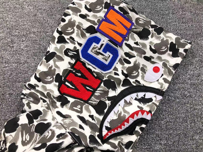 BAPE ABC CAMO SHARK FULL ZIP HOODIE GREY - netstar®