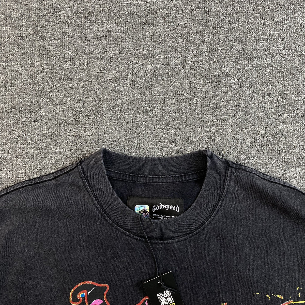 GODSPEED ROCK DREAMS T-SHIRT WASHED BLACK - netstar®