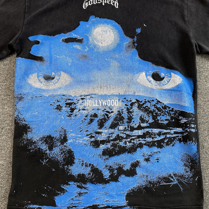 GODSPEED HILLS HAVE EYES T-SHIRT WASHED BLACK - netstar®