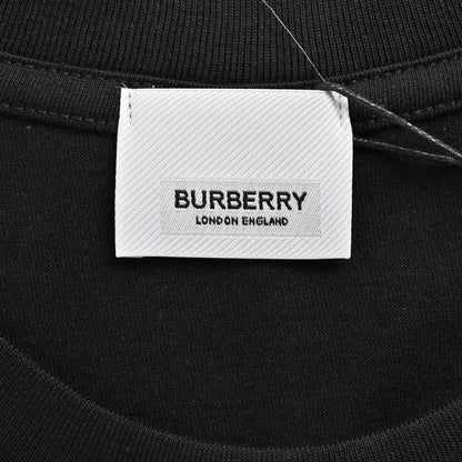 Burberry Equestrian Logo Black T-Shirt