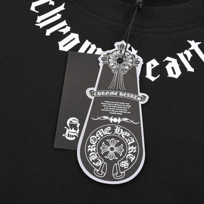 CHROME HEARTS LOGO COLLAR T-SHIRT BLACK - netstar®