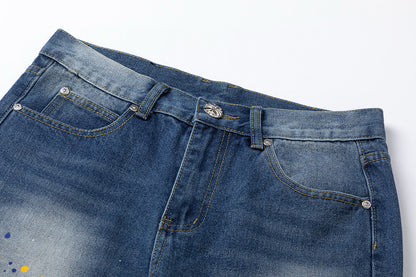 CHROME HEARTS GREEN CROSS PATCH JEANS DENIM - netstar®