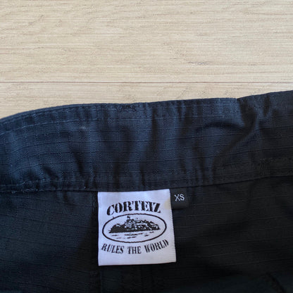 CORTEIZ ALCATRAZ CARGO PANTS BLACK/WHITE - netstar®