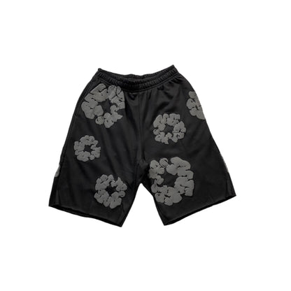DENIM TEARS COTTON WREATH SHORTS MONOCHROME BLACK - netstar®