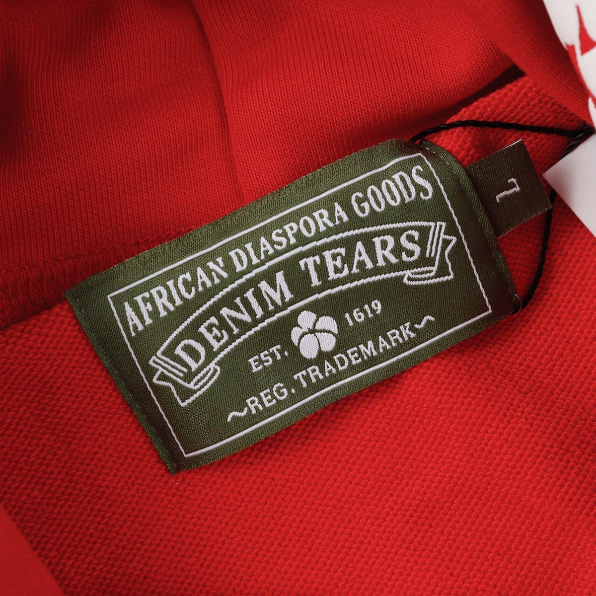 DENIM TEARS COTTON WREATH HOODIE RED - netstar®