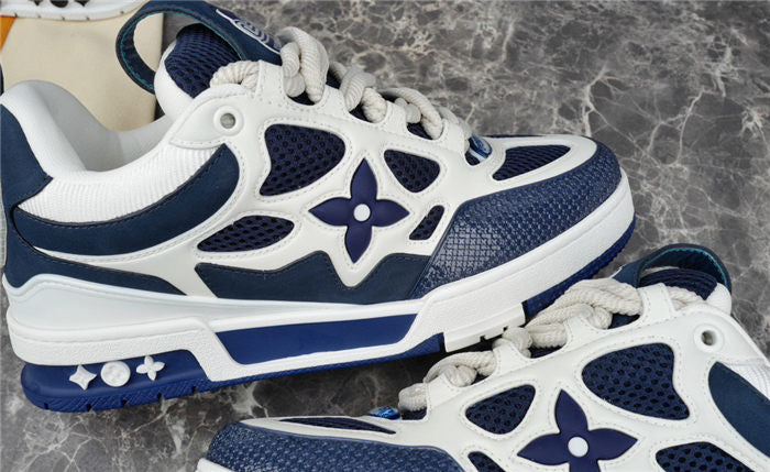 LOUIS VUITTON LV SKATE SNEAKER MARINE WHITE - netstar