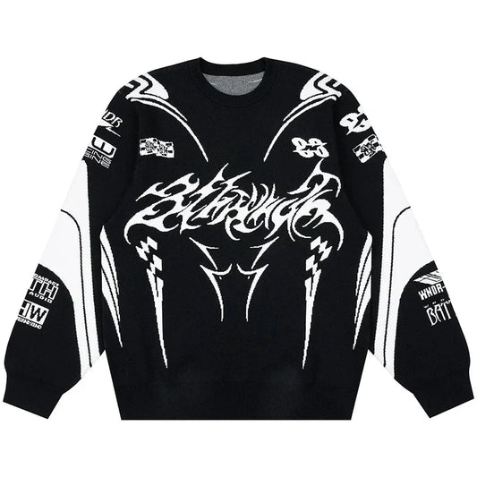 Moto Gothic Knitted Sweatshirt - netstar®
