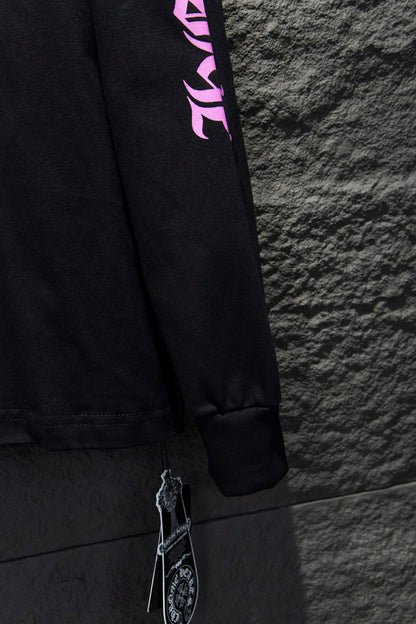 CHROME HEARTS PURPLE COLLAR LONGSLEEVE BLACK - netstar®