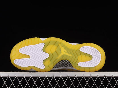 AIR JORDAN 11 RETRO LOW YELLOW SNAKESKIN WHITE
