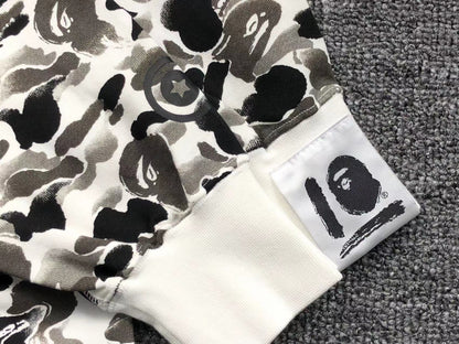 BAPE ABC CAMO SHARK FULL ZIP HOODIE GREY - netstar®