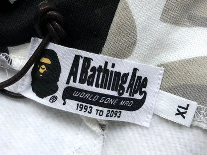 BAPE CITY CAMO HALF SHARK FULL ZIP HOODIE WHITE/BLACK - netstar®