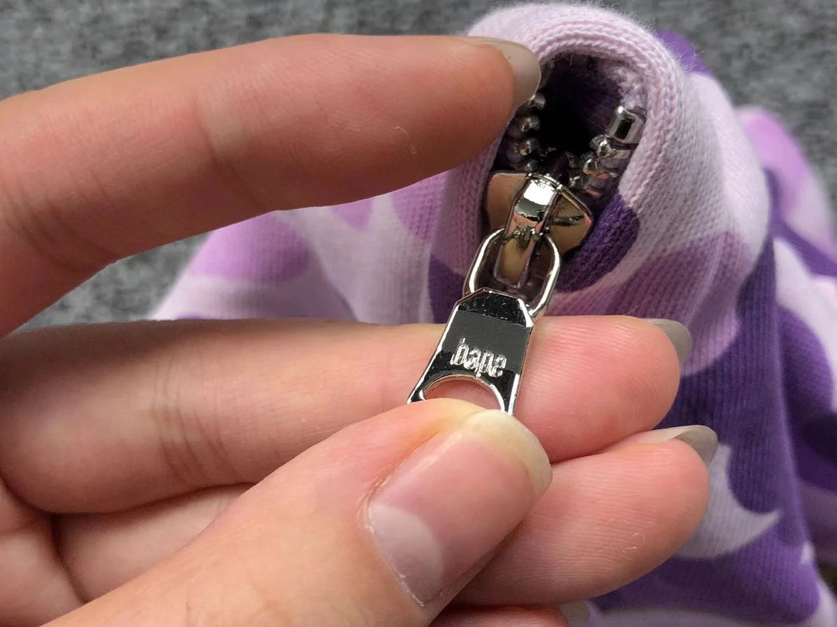 BAPE COLOR CAMO FULL ZIP HOODIE PURPLE - netstar®
