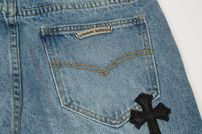 CHROME HEARTS X LEVI'S CROSS PATCH JEANS - netstar®