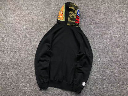 BAPE SHARK FULL ZIP HOODIE BLACK - netstar®