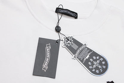 CHROME HEARTS BLACK CROSS SWEATSHIRT WHITE - netstar®
