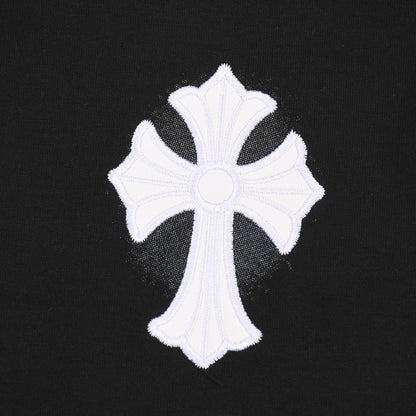 CHROME HEARTS WHITE CROSS T-SHIRT BLACK - netstar®