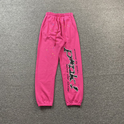 SP5DER P*NK SWEATPANTS PINK - netstar®