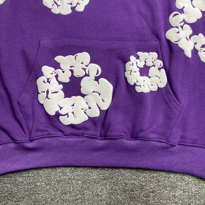 DENIM TEARS COTTON WREATH HOODIE PURPLE - netstar
