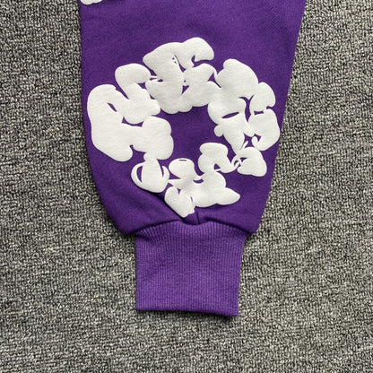 DENIM TEARS COTTON WREATH HOODIE PURPLE - netstar