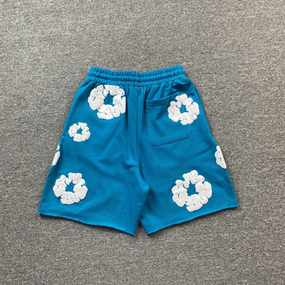 DENIM TEARS COTTON WREATH SHORTS CERULEAN - netstar