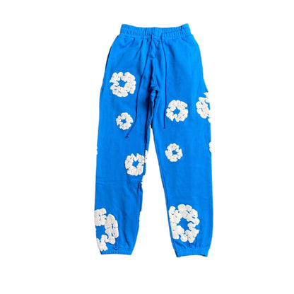 DENIM TEARS COTTON WREATH SWEATPANTS AZURE BLUE - netstar