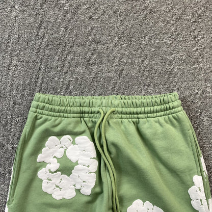 DENIM TEARS COTTON WREATH SWEATPANTS LIGHT GREEN - netstar