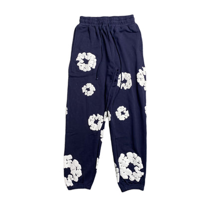 DENIM TEARS COTTON WREATH SWEATPANTS NAVY - netstar