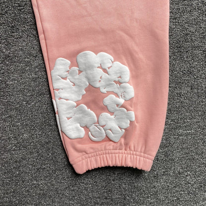 DENIM TEARS COTTON WREATH SWEATPANTS PEACH - netstar