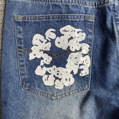 DENIM TEARS x LEVI'S COTTON WREATH JEANS BLUE - netstar