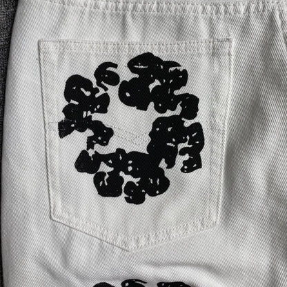 DENIM TEARS x LEVI'S COTTON WREATH JEANS WHITE - netstar
