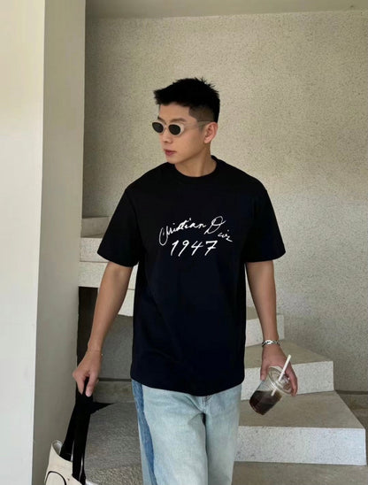 Dior 1947 Signature Black T-Shirt - netstar
