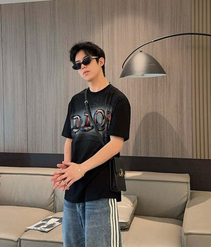 Dior Artistic Logo T-Shirt (Black) - netstar