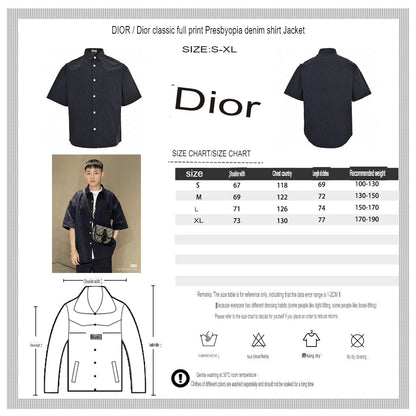 Dior Black Short - Sleeve Shirt - netstar