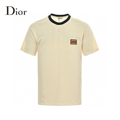 Dior Cream T-Shirt with Black Trim - netstar