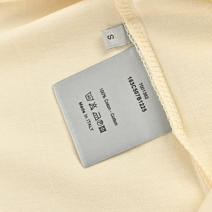Dior Cream T-Shirt with Black Trim - netstar