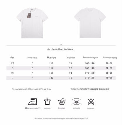 Dior Double D Logo T-Shirt (White) - netstar