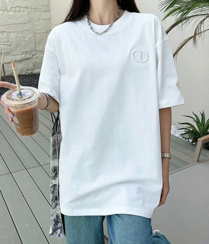 Dior Double D Logo T-Shirt (White) - netstar
