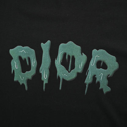 Dior Dripping Logo T-Shirt (Black) - netstar